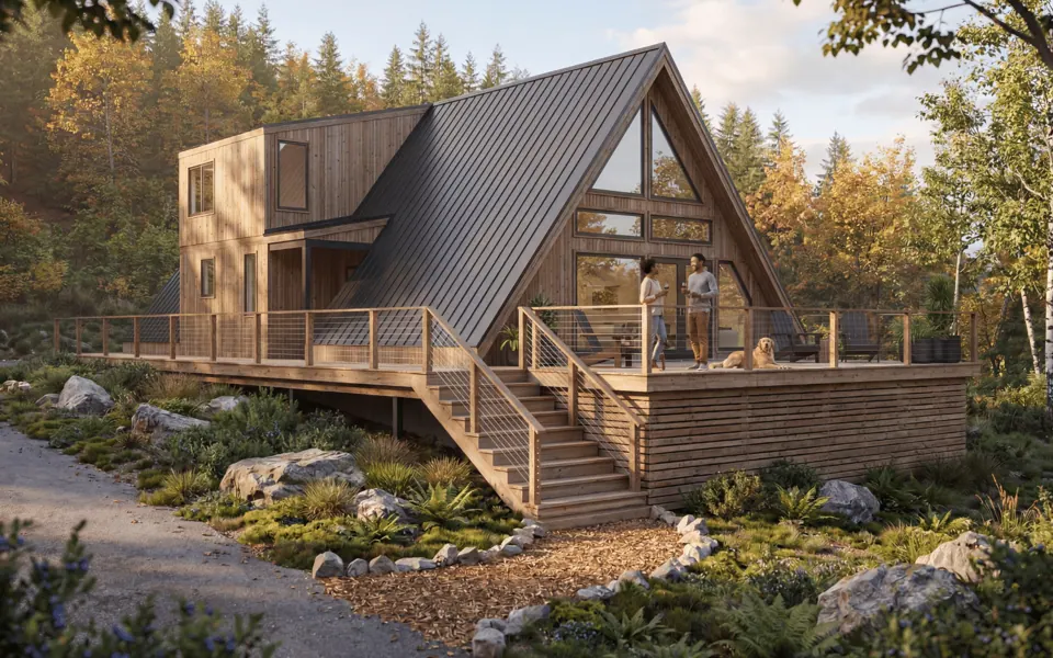 Zook Cabins A-Frame Lodge